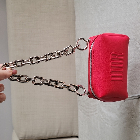 DIOR Cosmetic Bag Makeup Case Wristlet - Picture 4 of 6